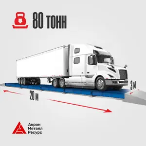 Автовесы 20 метров 80 тонн